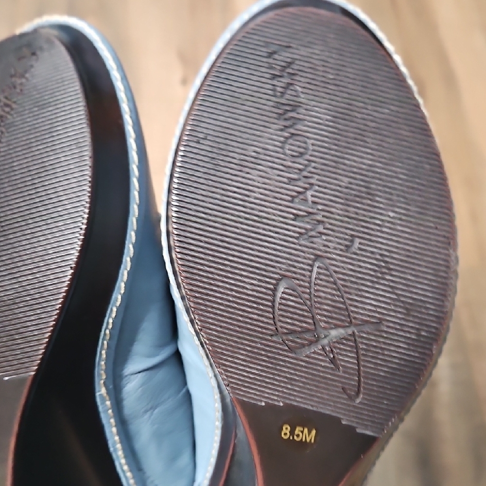B. Makowsky Steel Blue Mules Comfortable Clogs 8 1/2 - Picture 13 of 16